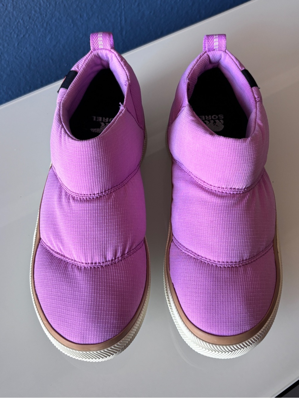 SOREL Women’s Purple Slip-On Platform Sneakers Shoes Size 7